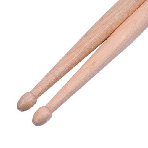 Image of Kadence MW7A-MSPN Jamming Series 7A Maple Wood Drumsticks & 9 inch Polycarbonate Musical Spoon Combo | Percussion Instrument for Practice, Rhythm Training, Music Performance & Gifting | Natural & Clear