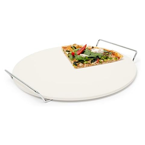 Piedra para Pizza con Soporte de Metal Relaxdays Cover