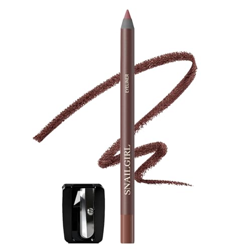Wiyakwnry Plum Brown Creamy Glide-On Eyeliner Pencil for Mature Eyes, No Tugging or Pulling for Soft...