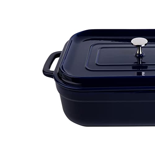 image for Inspack 16.9x10 Inch,4.5 quart， Ceramic Casserole Dish with Lid, Lar