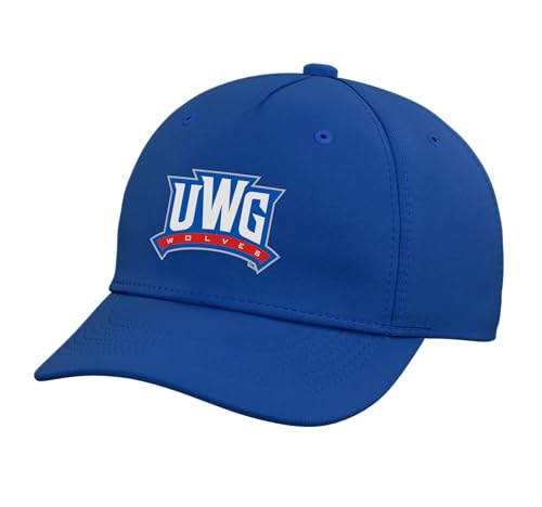 University of West Georgia UWG Wolves Logo - Steve State Adjustable Printed Baseball Hat, Royal Blue