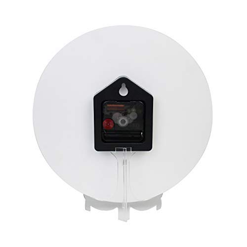 Reloj de pared analógico silencioso 25 cm amarillo miniatura 5