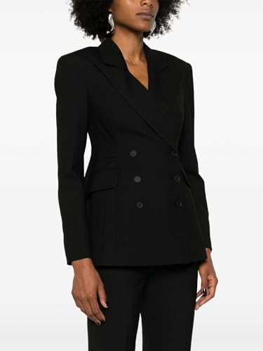 Women's Double Breasted Suit Formal 2-Piece Long Sleeve Business Outfits Set for Work Office3