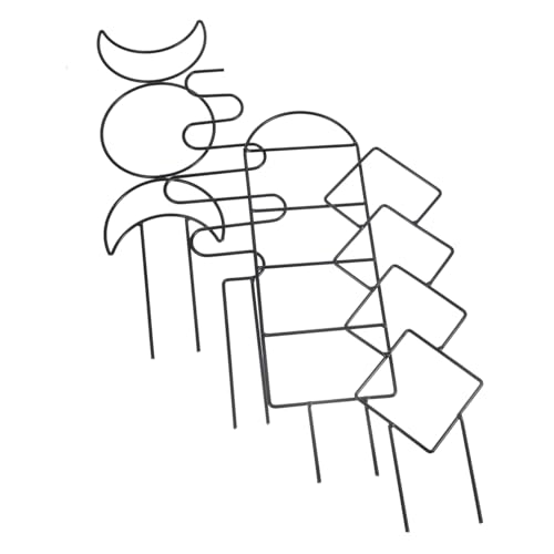 HANABASS 4 Piezas Soporte para Plantas Trepadoras de Rejillas de Jardín para Macetas Duradero para Plantas de Interior y Exterior para Enredaderas y Decoración de Jardín