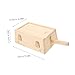 FOMIYES 2pcs Portable Wooden Moxibustion Moxibustion Treatment Tool for Home Use Compact Design Secure Lid for Safe Therapy Sessions