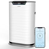 NEU! Luftreiniger QXPure9 - CADR 600m³/h - bis 100m² - HEPA13-Filter für Pollen, Feinstaub, Rauch, Schadstoffe & QXAir+-Technologie mit 99.95% Viren/Bakterien-Vernichtung - WIFI/App/Alexa, super leise