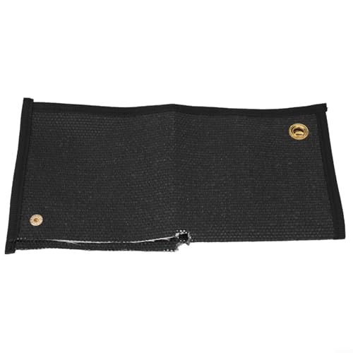 Manta de soldadura, almohadilla de calor de forma de apertura incombustible, manta protectora de soldadura eléctrica de tubo de cobre resistente a altas temperaturas negro