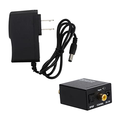 HEALLILY Acessórios De Conversor De Áudio Voltados Para Caixa De Metal Abs Analógica