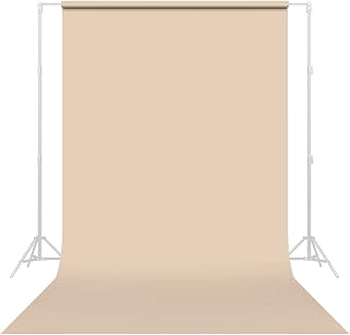 Savage Seamless Paper Photography Backdrop - Color #19 Egg Nog, Size 86 Inches Wide x 36 Feet Long, Backdrop for YouTube Videos, Streaming, Interviews and Portraits - Made in USA