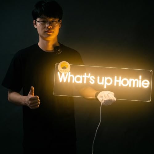 Custom Neon Sign - Personalized LED Neon Light Signs for Home, Business, Wedding, Party Decors - 30+ Fonts & 13 Colors, 5-6mm Crystal Acrylic, Dimmable with Remote & Installation Kit
