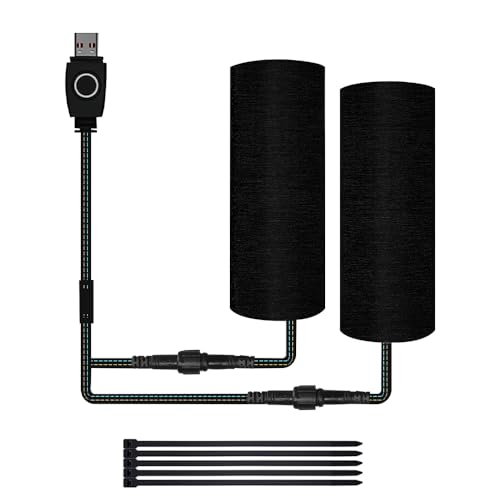 Heizgriffe Motorrad, 5V USB Griffheizung Motorrad, Griffheizung Fahrrad Overgrips, Intelligente Dreistufige Temperaturregelung, Beheizbare Fahrradgriffe für Elektromobile, Handanhänger