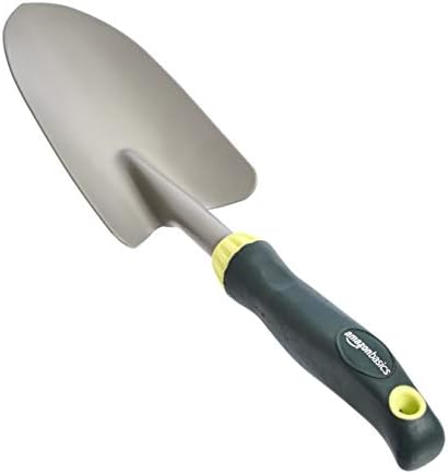 Amazon Basics 3-Piece Garden Tool Set with Trowel, Hand Transplanter and Hand Cultivator