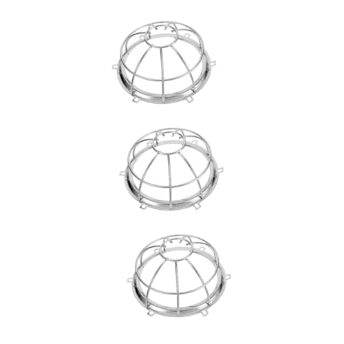 Anneome 3 Piezas Protector Metálico para Detector de Incendios Jaula Resistente Cubierta Decorativa para Edificios Comerciales y Residenciales