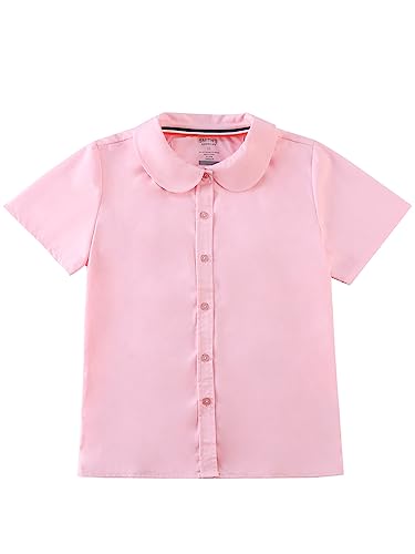 Smith's American Girls' S/S Button-Up Shirt - Pink, 20