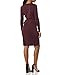 Amazon Essentials Women's Long Sleeve Classic Wrap Dress (Available in Plus Size), Burgundy, X-Large