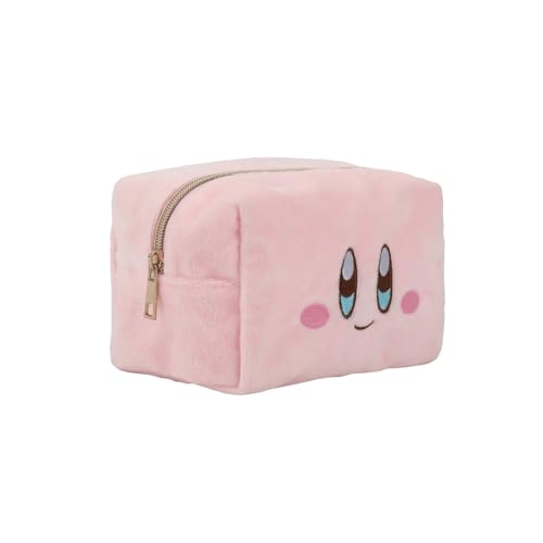 Bioworld Kirby Face 8 Pink Plush Cosmetic Bag2