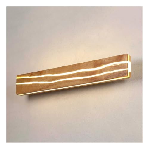 Aplique de pared moderno de madera maciza artesanal y elegante