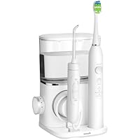 Waterpik Sensonic Complete Care Water Flosser, Rechargeable Electric Toothbrush and Water Flosser Combo Set, CC-04, White,