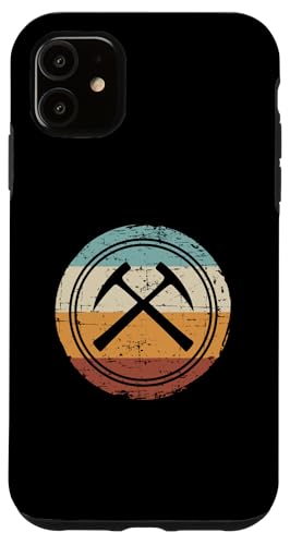 Coque pour iPhone 11 Pierre géologique rétro vintage - Cadeau géologique