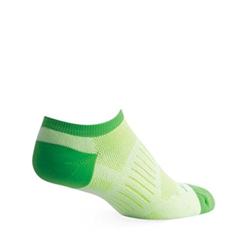 SockGuy Channel Air No Show Sprint Cycling/Running Socks (Sprint Green - S/M)