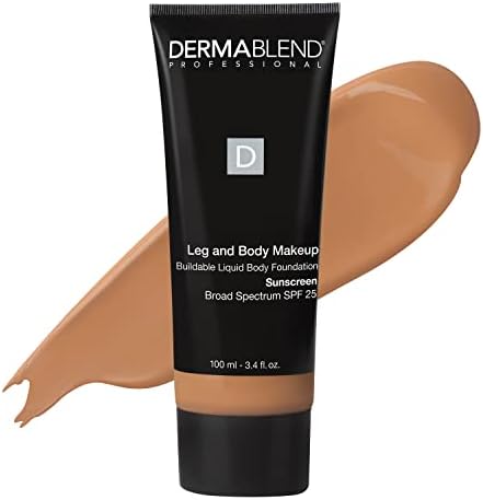 Dermablend Leg and Body Makeup Foundation with SPF 25, 45N Medium Bronze, 3.4 Fl. Oz.