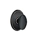 Schlage F10 SIE 716 WKF Sienna Door Knob with Wakefield Trim, Hall & Closet Passage Lock, Aged Bronze