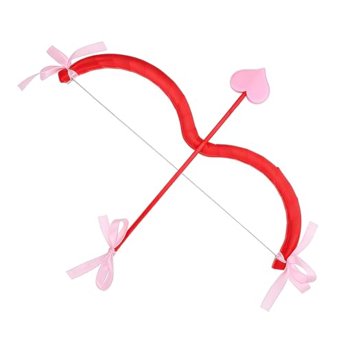 Shalwinn Amor Pfeil und Bogen Set Amor Kostüm Valentinstag Halloween Amor Requisite Cosplay Party für Männer Frauen