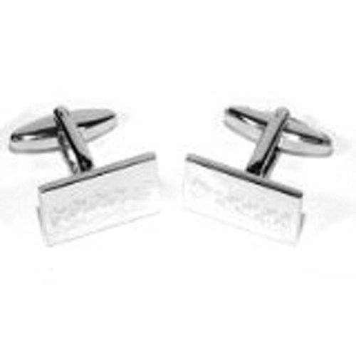 Mancuernas para hombre RGT Santa en trineo grabado miniatura 1