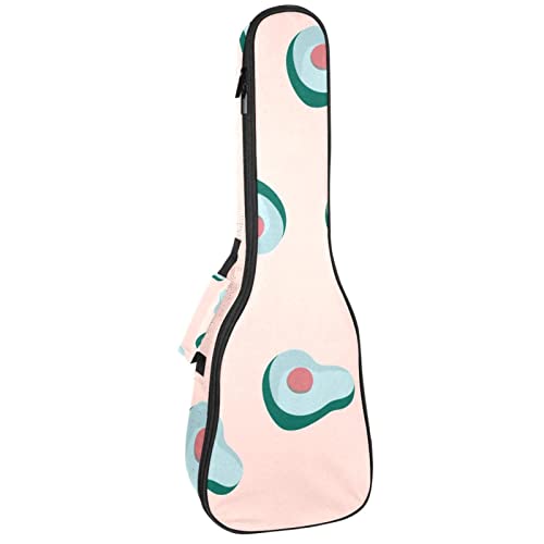 Sac de transport ukulélé ténor rembourré housse soprano 61 cm étanche rose