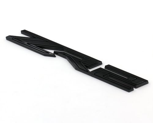 Image of 3PCS Gloss Black Fender Rear ZR2 Emblem Badge Compatible with Silverado Colorado (Gloss Black)