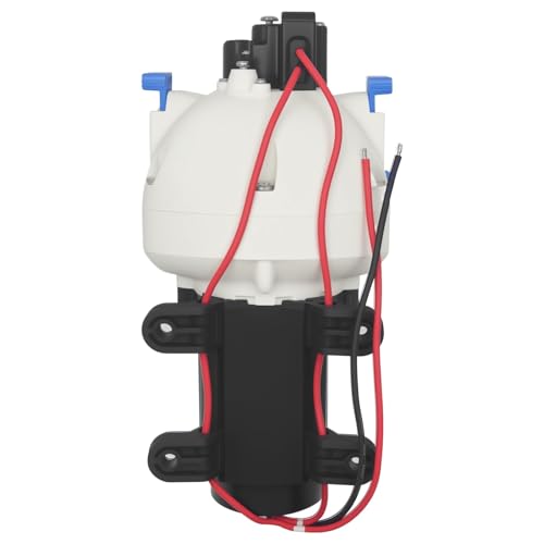 Image of 4138-111-E65 4138-111-A65 Water Pump 3.0 GPM, 55 PSI, 12 VDC, Self-Priming up to 6 Feet, Water Delivery Pump for RV, Garden, Camperor Marine Use (Black)
