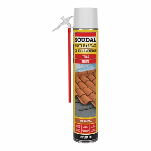 ESPUMA PARA TEJA CANULA ROJA 750ml SOUDAL