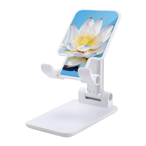 Support de téléphone réglable bureau: stand pliable Lotus pour iPhone 16 et 15