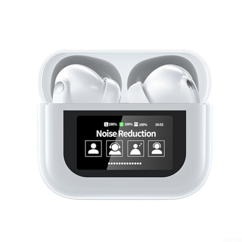 Stable Connection Wireless Earbuds for Real time Translation in 144 Languages, Portable Charging (white)