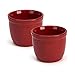 Emile Henry Eh344008 Le N°8 Set de 2 Ramequins Céramique Rouge Grand Cru 8,5 X 8,5 X 7 cm