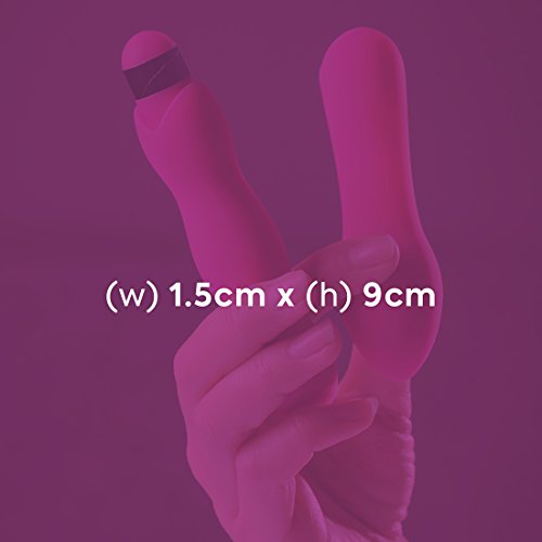 PLSRx by HoMedics The Bullet Mini Vibrator Dildo, waterdichte, draadloze vibrator van medische siliconen, trilmassageapparaat en seksspeelgoed, instelbare intensiteit, verschillende opzetstukken - Afbeelding 7