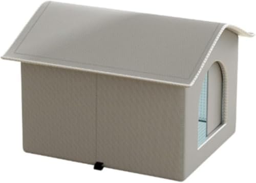 Vilom 夏の猫用冷却アイテム 手作り猫ハウス 犬用アイスハウス ペット用睡眠アイスハウス 屋外用野良猫ケージ 防水・通気性良好 ペット用品 犬小屋 犬用ベッド 子犬用猫ハウス 暑い季節に最適な冷却機能付きペット用シェルター 保護された空間で快適な睡眠環