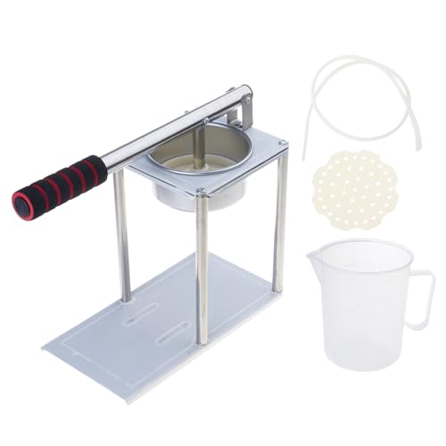 手動柑橘類絞り器、細かいフィルターストレーナー付き、小さな果物や野菜に適したステンレス鋼のジューサー、商用グレードの卓上ジュースプレス