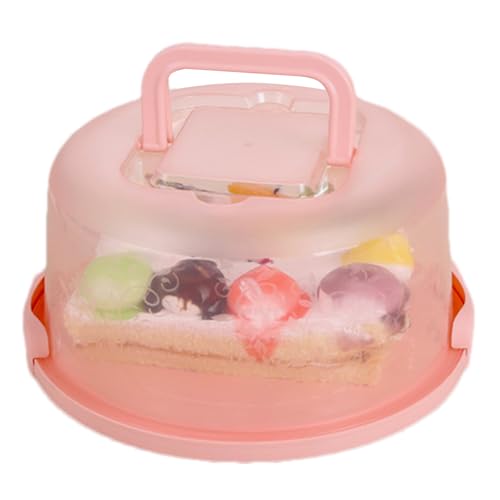 Porta tartas con asa de 25,9 cm de diámetro con tapa hermética