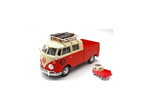 Volkswagen Type 2 (T1) Pickup Baller #8 1:24 rojo/crema miniatura 6