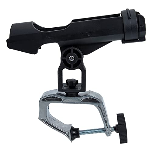 Sosoport 2 Piezas Titular De La Caña De Pescar Portacañas Soporte De Barra Accesorios para Cañas De Pescar Palos Titulares Montar Plataformas Flotador De Llave De Vara Metal Black
