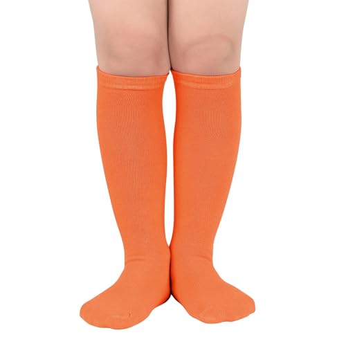 American Trends 4 Pairs Toddler Soccer Socks Kids Soccer Socks Youth Football Socks Toddler Knee High Socks Girls Boys2