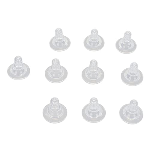 KIMISS Tetina de Leche de Cabra y Tetinas de Alimentación de Cordero, 10 de Silicona Suave para Amamantar Ovejas, Ganado Vacuno y Cerdos, Duraderas Resistentes a las Mordeduras