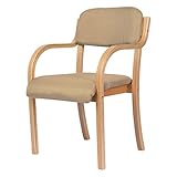 HLC ダイニングチェア 肘付き 高齢者 介護用 チェア 椅子 おしゃれ 食卓椅子 広い座面 疲れにくい お尻に優しい アームチェア 木製 スタッキング