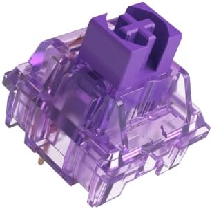 EPOMAKER AKKO CS Jelly Purple Tactile Switch Set for Mechanical Gaming Keyboard, 3 Pin Switch, 45 Pieces