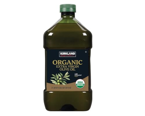 Kirkland Signature Organic Extra Virgin Olive Oil 2L (2QT 3.6 fl. oz), Set of 2