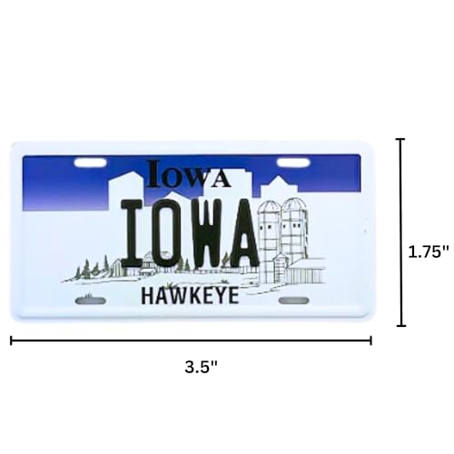 Imán Placa Pequeña Iowa, Accesorio Magnético Coleccionable miniatura 4