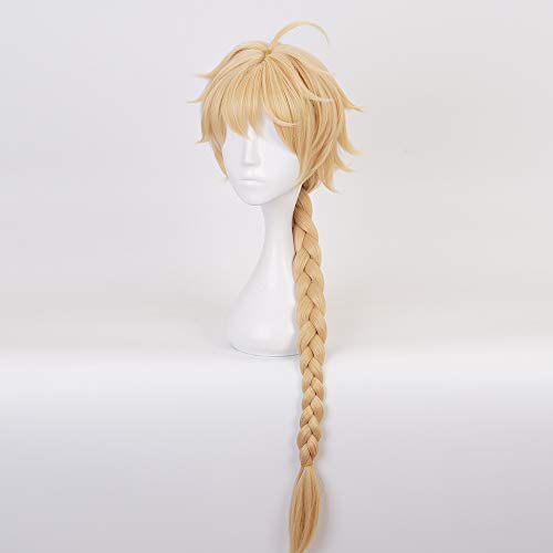 OSIAS Traveler Aether Sora Genshin Impact Cosplay Wig for Man and Boys (Traveler/Aether/Sora), Traveler/Aether/Sora Wig - Image 4