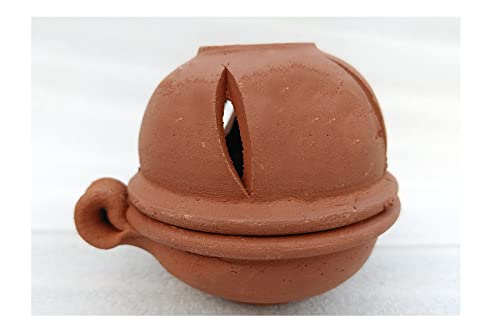 TILLAGE Terracotta Diyas | Diya for Puja | Decorative Diya | Diya with Cover (Pack of 4)