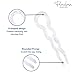 Parcelona French Slick Small Clear Wavy 3